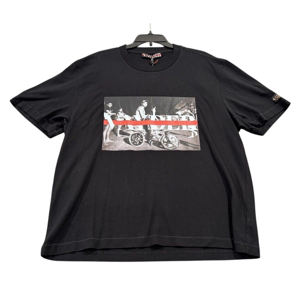 NEW Vayder Mens Muller Graphic Short Sleeve T-Shirt Black Size Medium M NWT